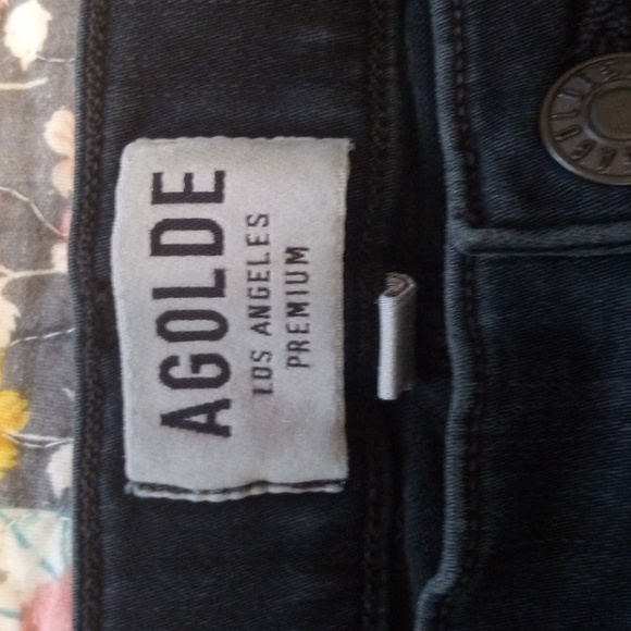 AGOLDE black distressed skinny jeans - Picture 2 of 13